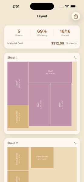Optimized layout